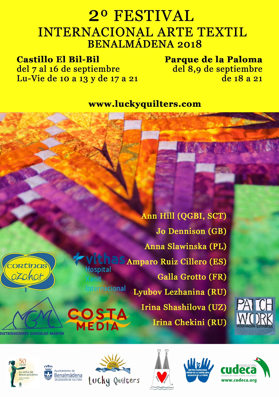 II Festival Internacional de Arte Textil en Benalmádena, a beneficio de CUDECA.