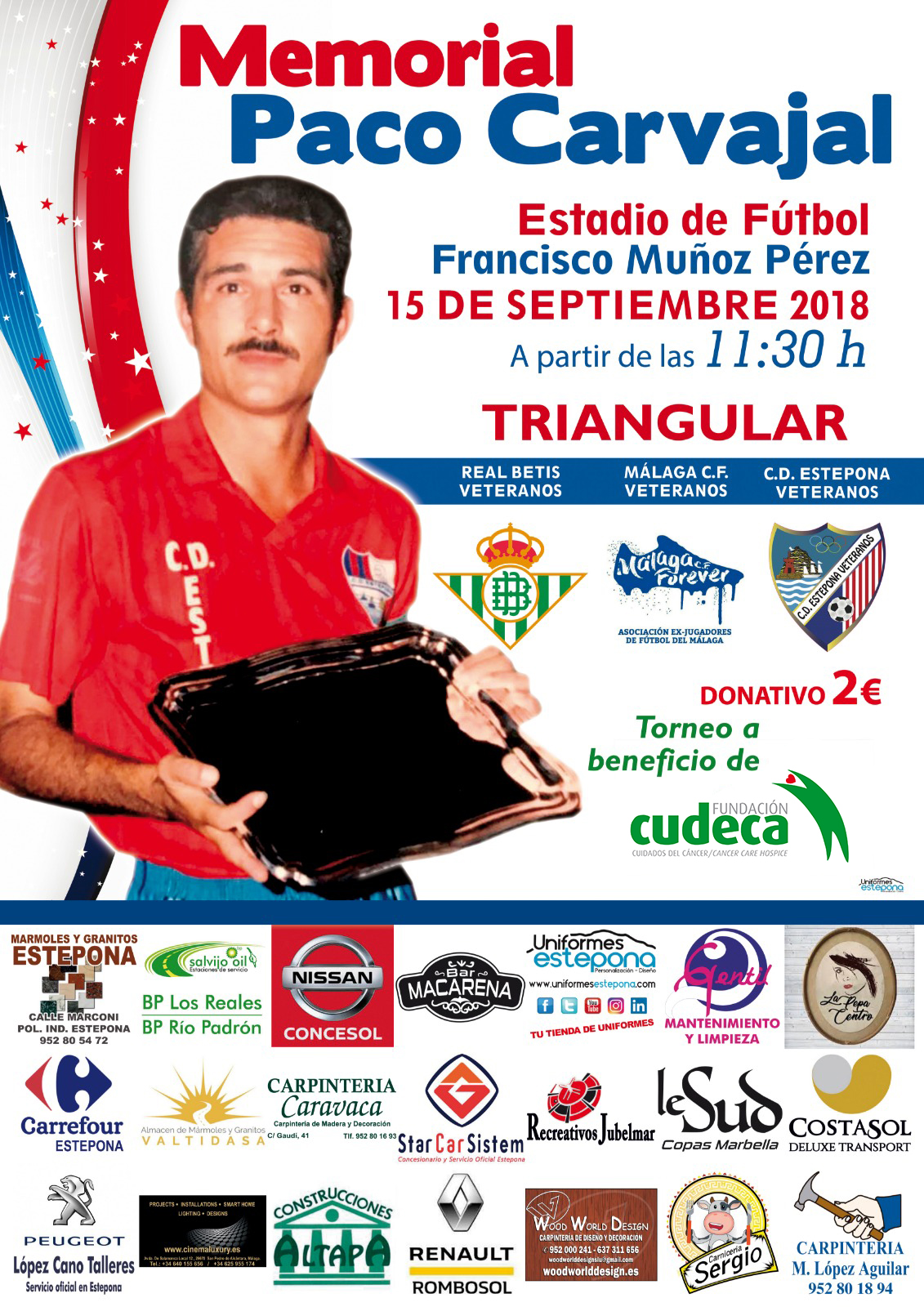III Paco Carvajal Memorial – Triangular charity football match in Estepona!