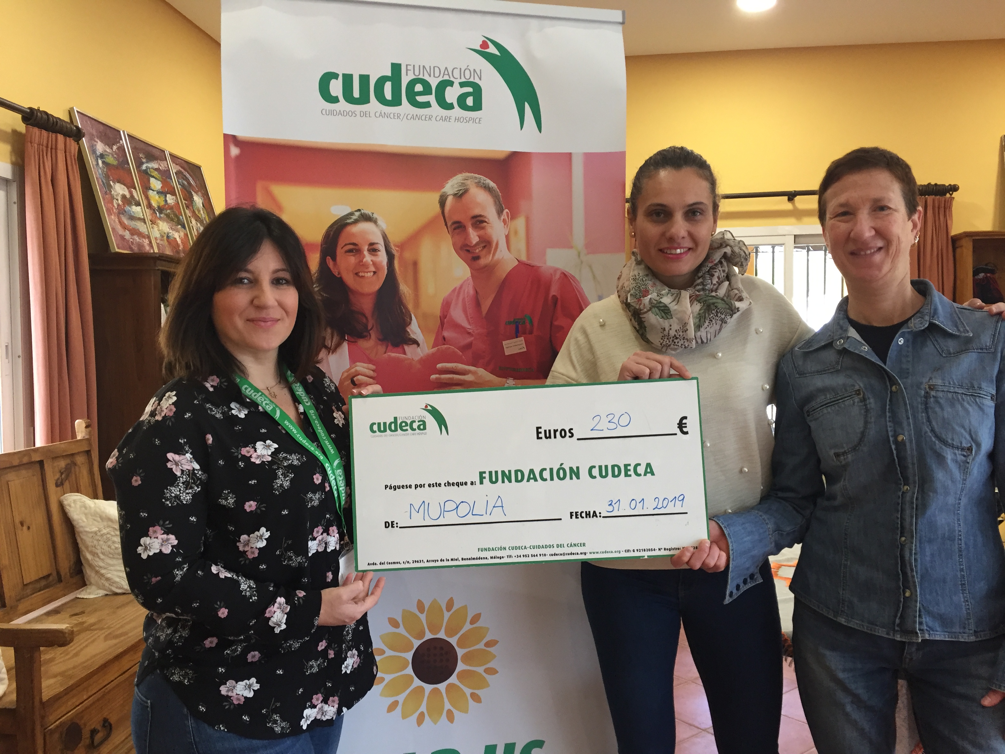 MUPOLIA visits CUDECA and delivers donation from all members