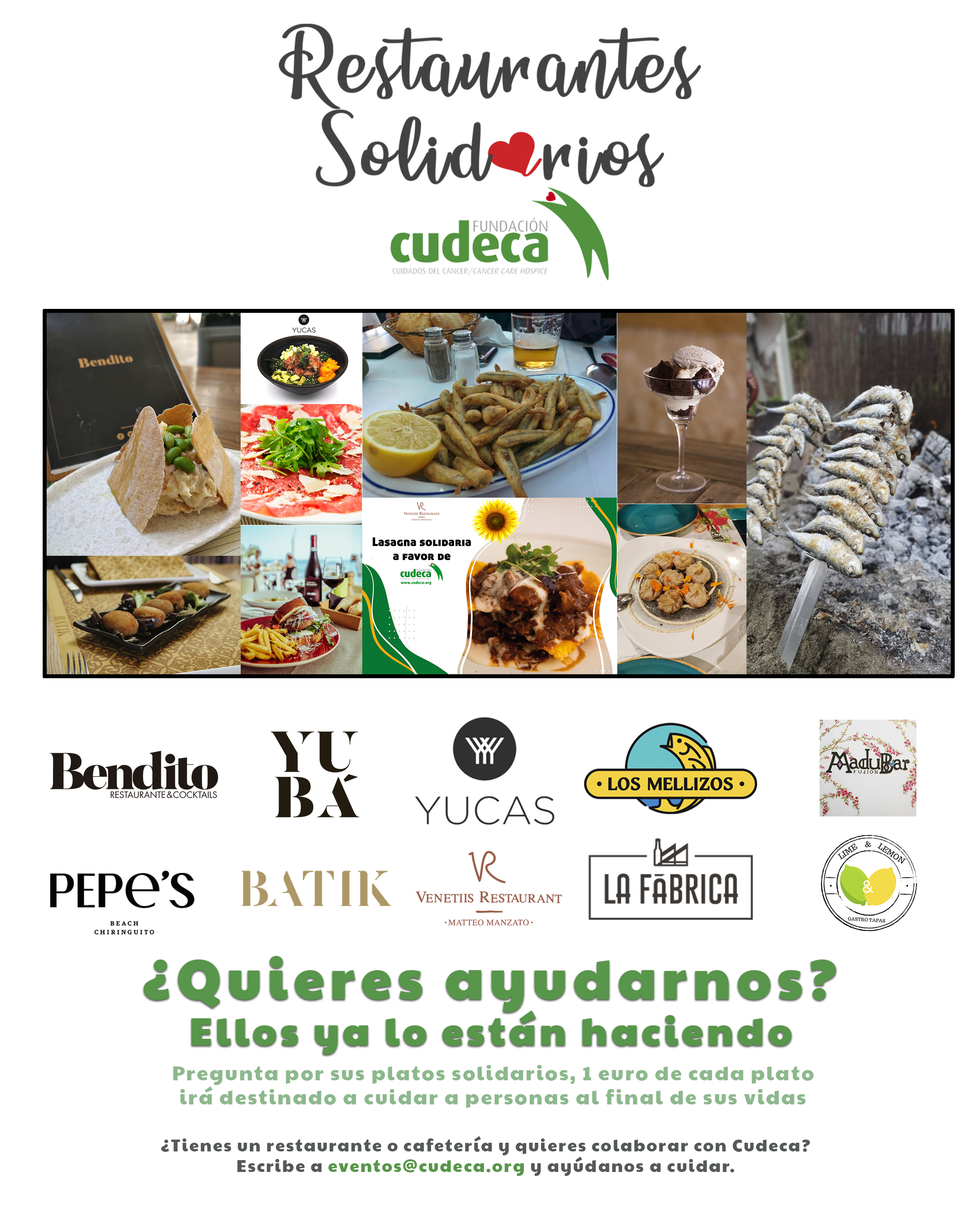 Solidarity Restaurants in aid of Cudeca