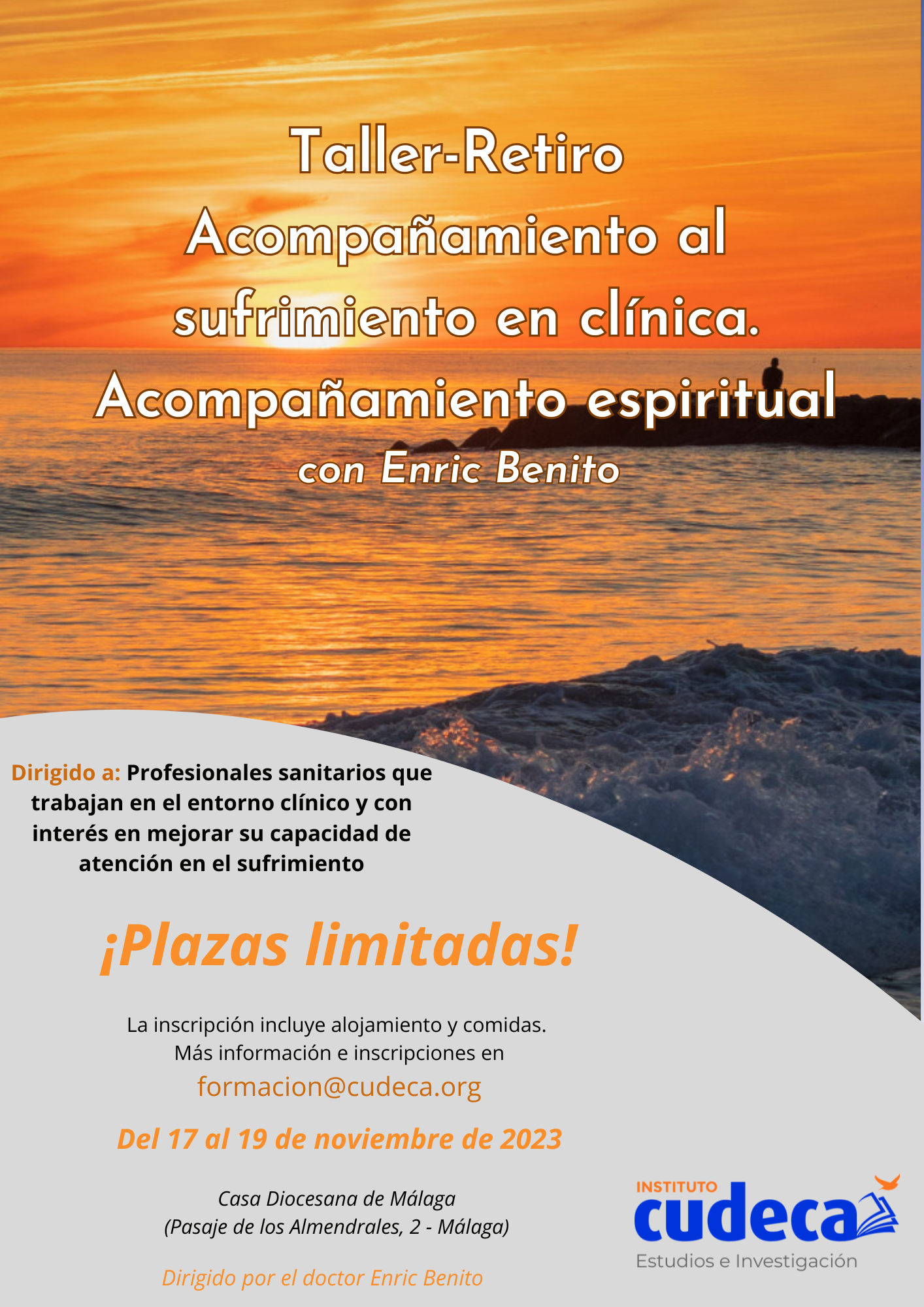 Cudeca organises a retreat on spiritual accompaniment with Enric Benito