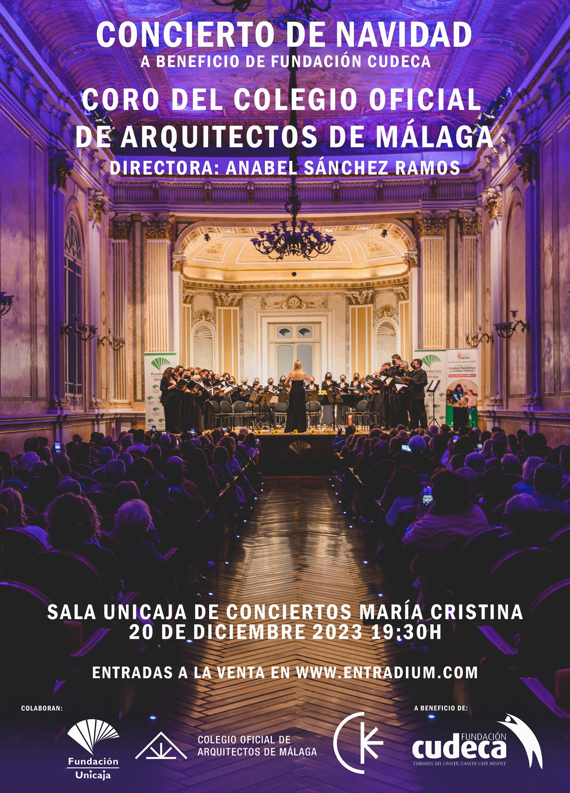 Concierto de Navidad del Coro del Colegio Oficial de Arquitectos de Málaga a beneficio de CUDECA
