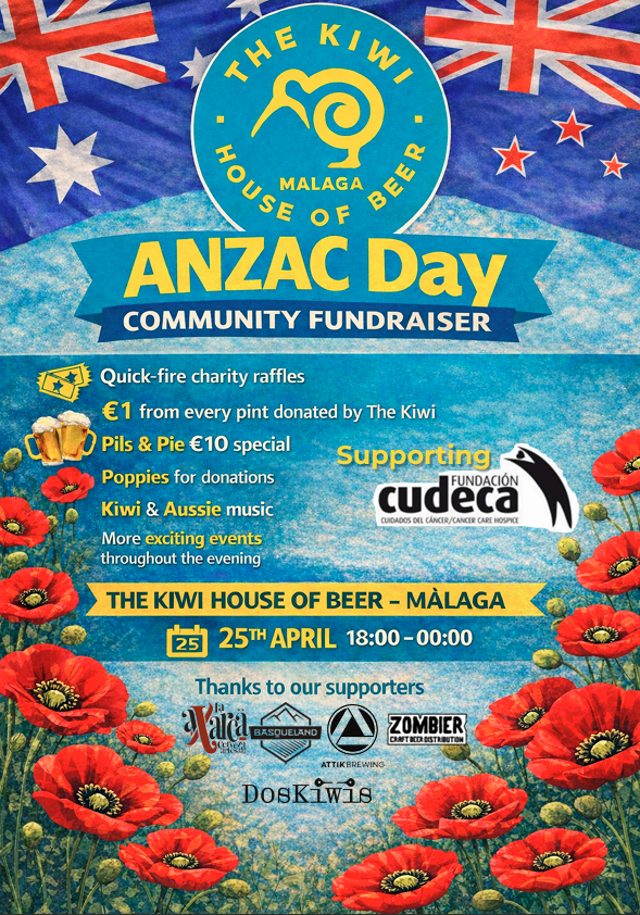 ANZAC Day en Málaga: Un homenaje solidario con el corazón en las antípodas