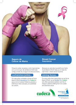 Breast Cancer Insurance from Op de Beeck & Worth supports Cudeca Hospice