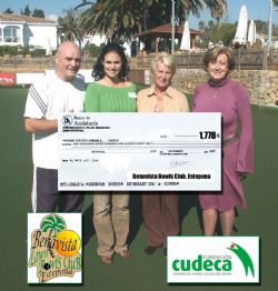 Benavista Bowls club support Cudeca Hospice