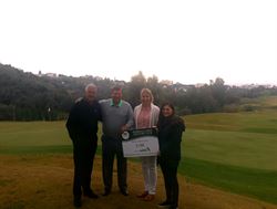 Marbella Golf & Country Club presents cheque to Cudeca Hospice from One-Eyed Jack Tournament