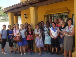 Visita de los estudiantes de enfermería de la escuela noruega Hogskolen Betanien