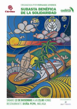 Malaga painters and jewellers support Cudeca and Caritas thanks to Fernando Joyeros