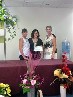 Generous donation from the Estepona Floral Art Club