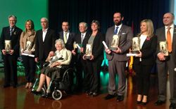 Recognition of the Junta de Andalucia to Joan Hunt at the Andalusia Day Awards of Málaga