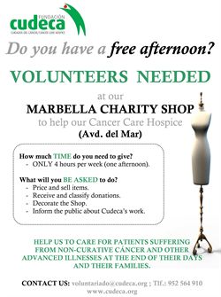 The Marbella Charity Shop looks for volunteers!
