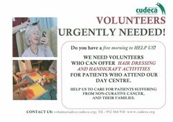 Cudeca Hospice needs volunteers for the Day Care Unit